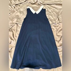 Forever 21 Navy Shift Dress with White Peter Pan Collar